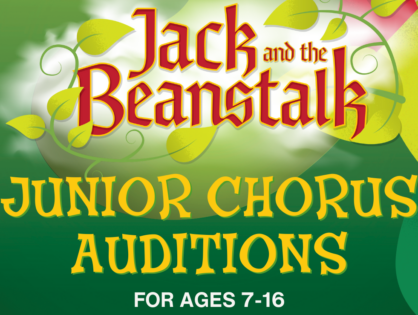 We’re holding auditions for ‘Jack and the Beanstalk’, Sutton Coldfield Town Hall’s 